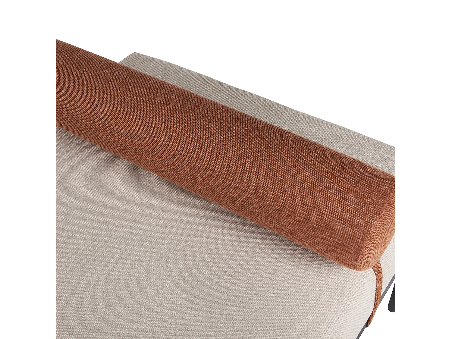 Chaiselongue MALMOS Kunstleinen Goldbraun