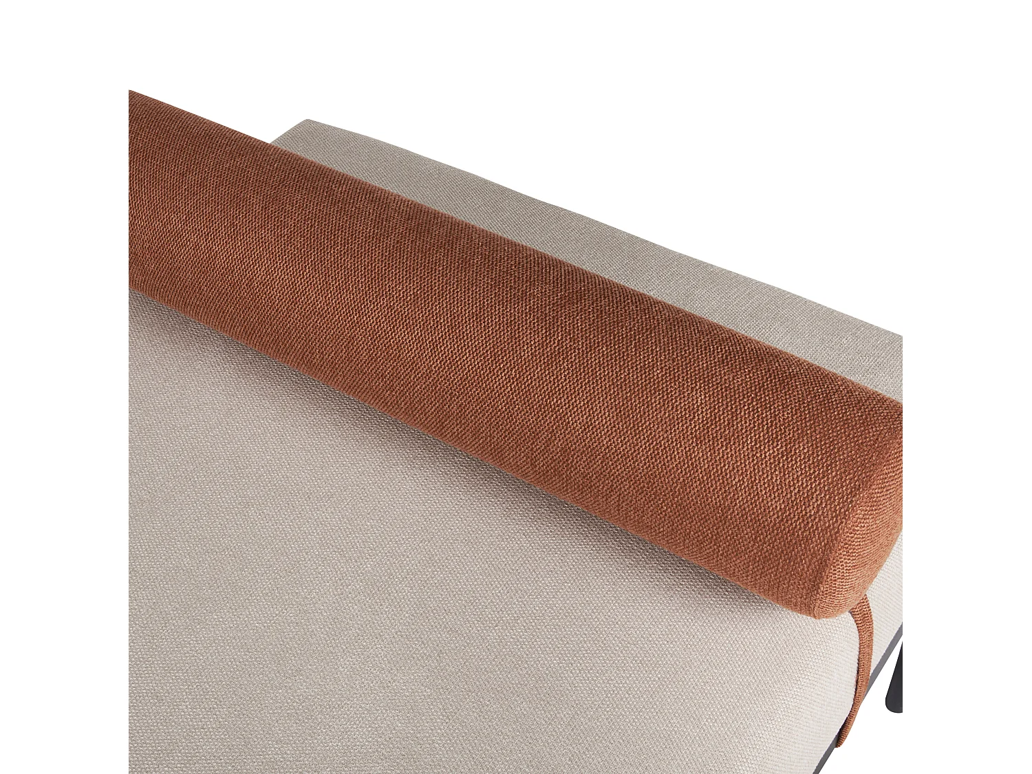 Chaise longue MALMOS Kunstlinnen Goudbruin