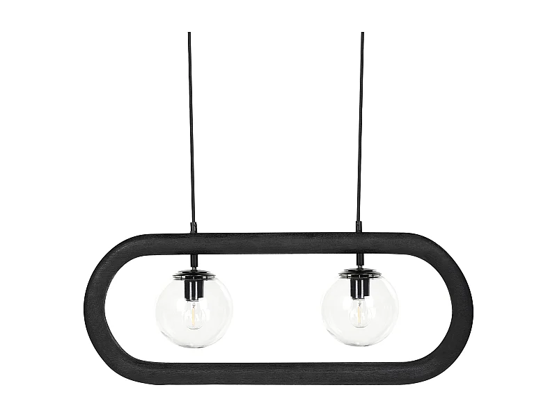 Lámpara colgante AYENSU Madera de mango Negro