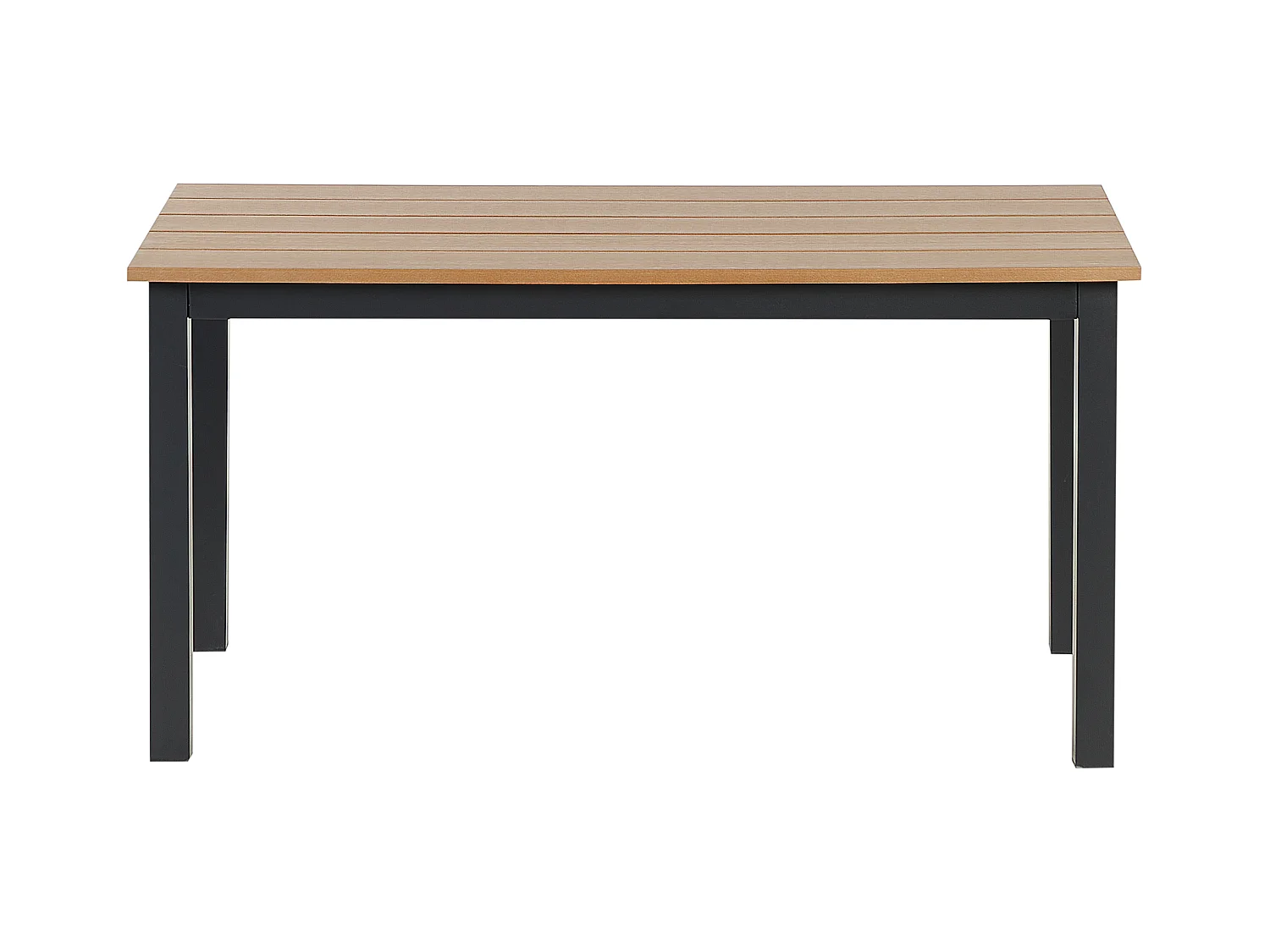 Table de salle à manger de jardin MESSINA 100 cm 52 cm Noir