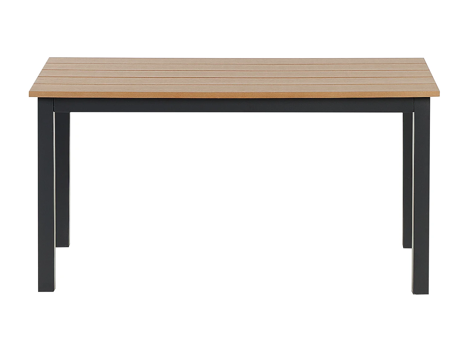 Table de salle à manger de jardin MESSINA 100 cm 52 cm Noir