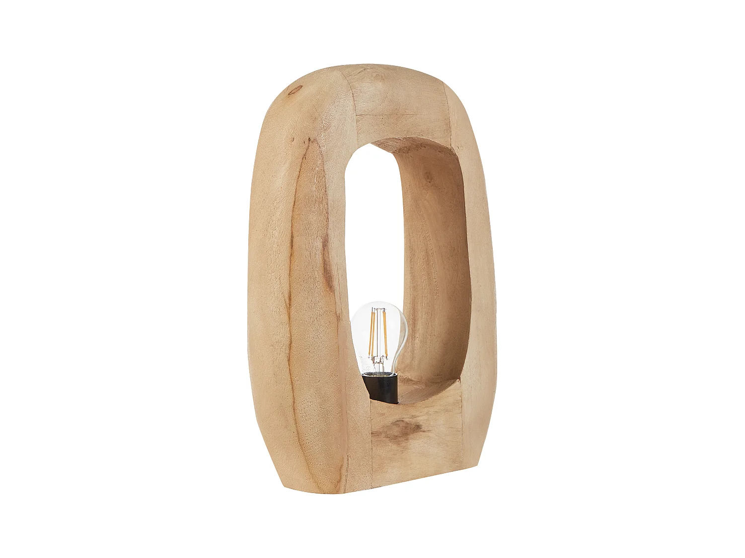 Lampe à poser AJAY Bois de manguier Marron clair