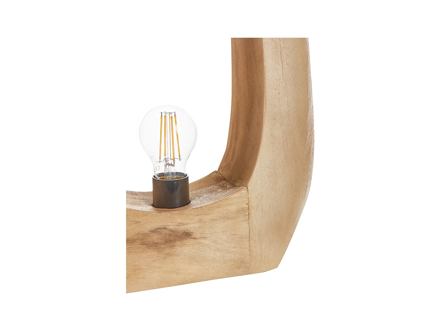 Tischleuchte AJAY Mango Holz Hellbraun
