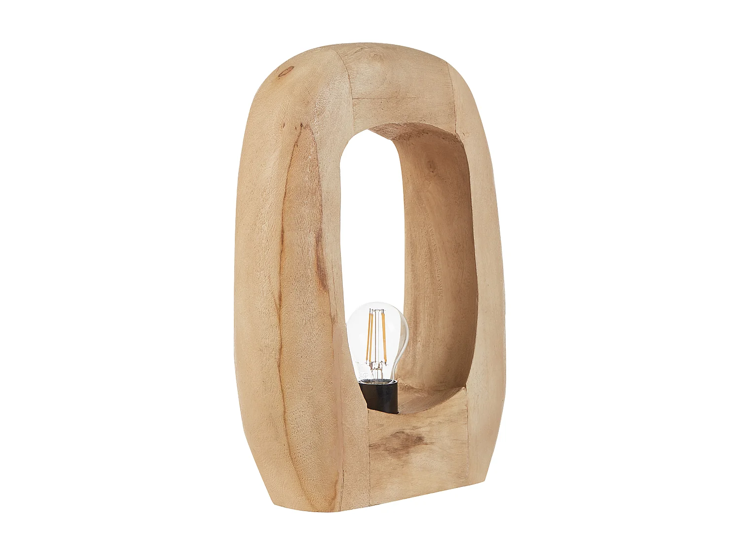 Lampe à poser AJAY Bois de manguier Marron clair