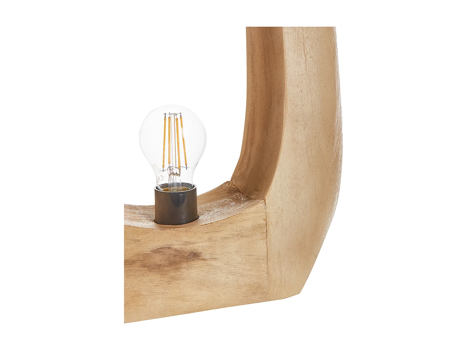 Lampe à poser AJAY Bois de manguier Marron clair