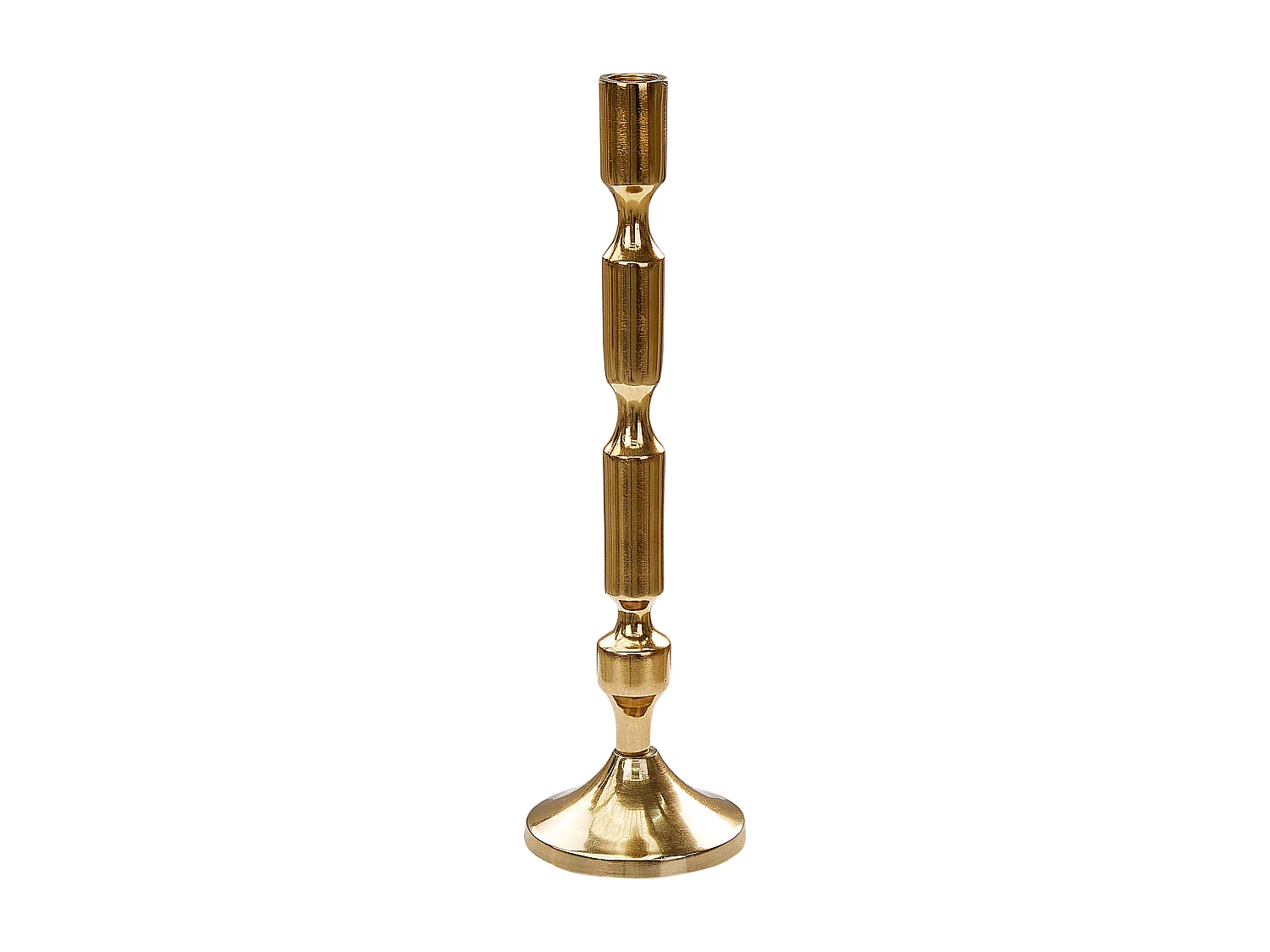 Conjunto de 2 castiçais DIKIRNIS Metal 31/36 cm Dourado