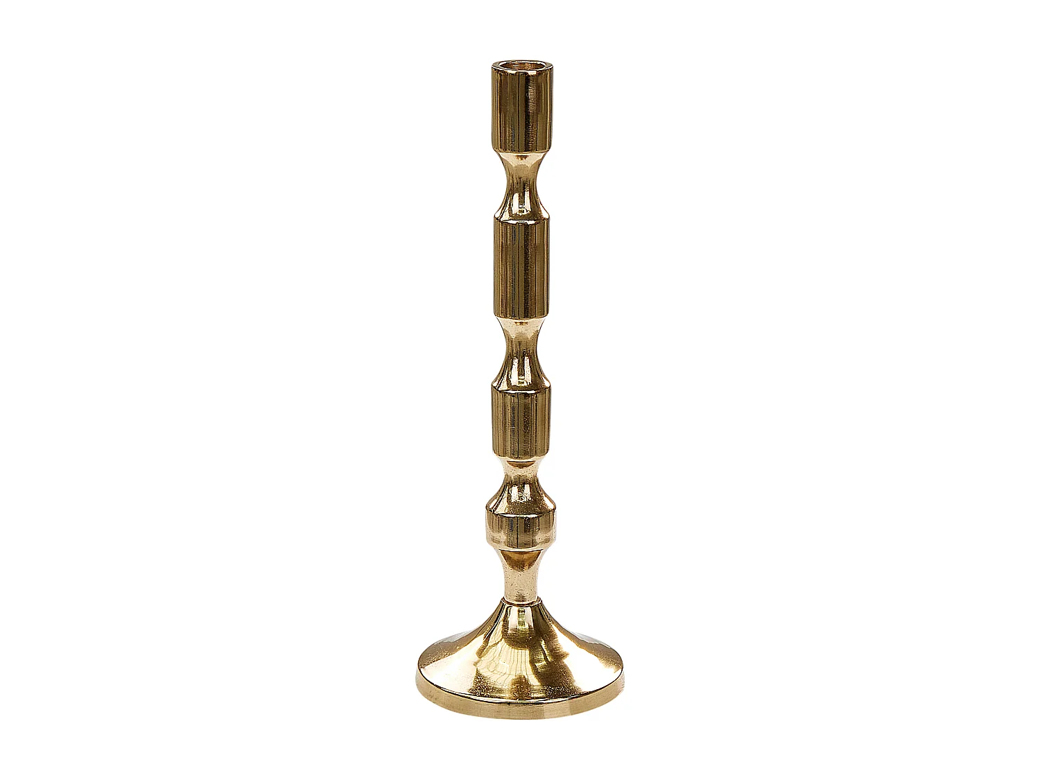 Conjunto de 2 castiçais DIKIRNIS Metal 31/36 cm Dourado