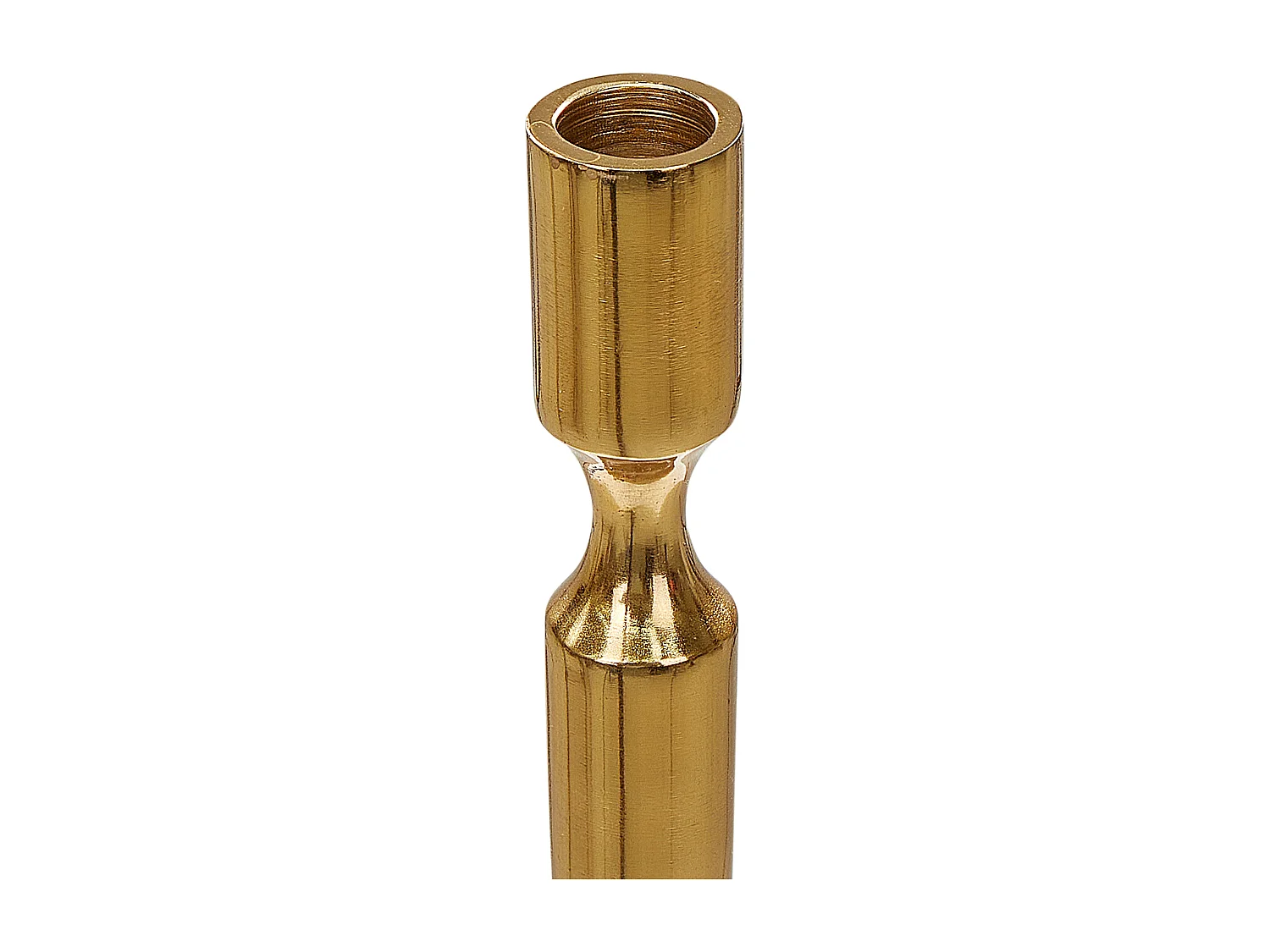 Conjunto de 2 castiçais DIKIRNIS Metal 31/36 cm Dourado