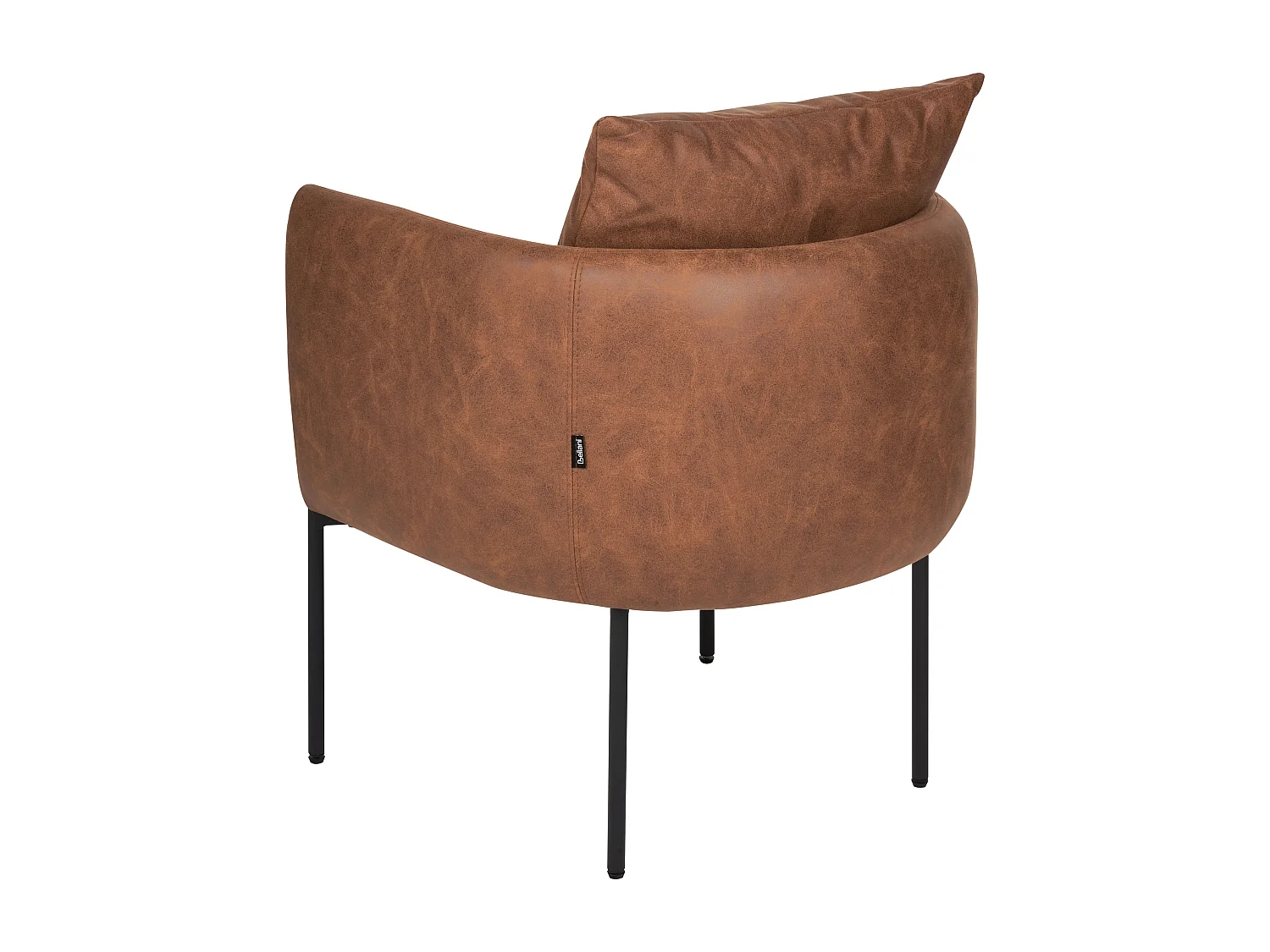 Sillón MALMOS Piel sintética Marrón