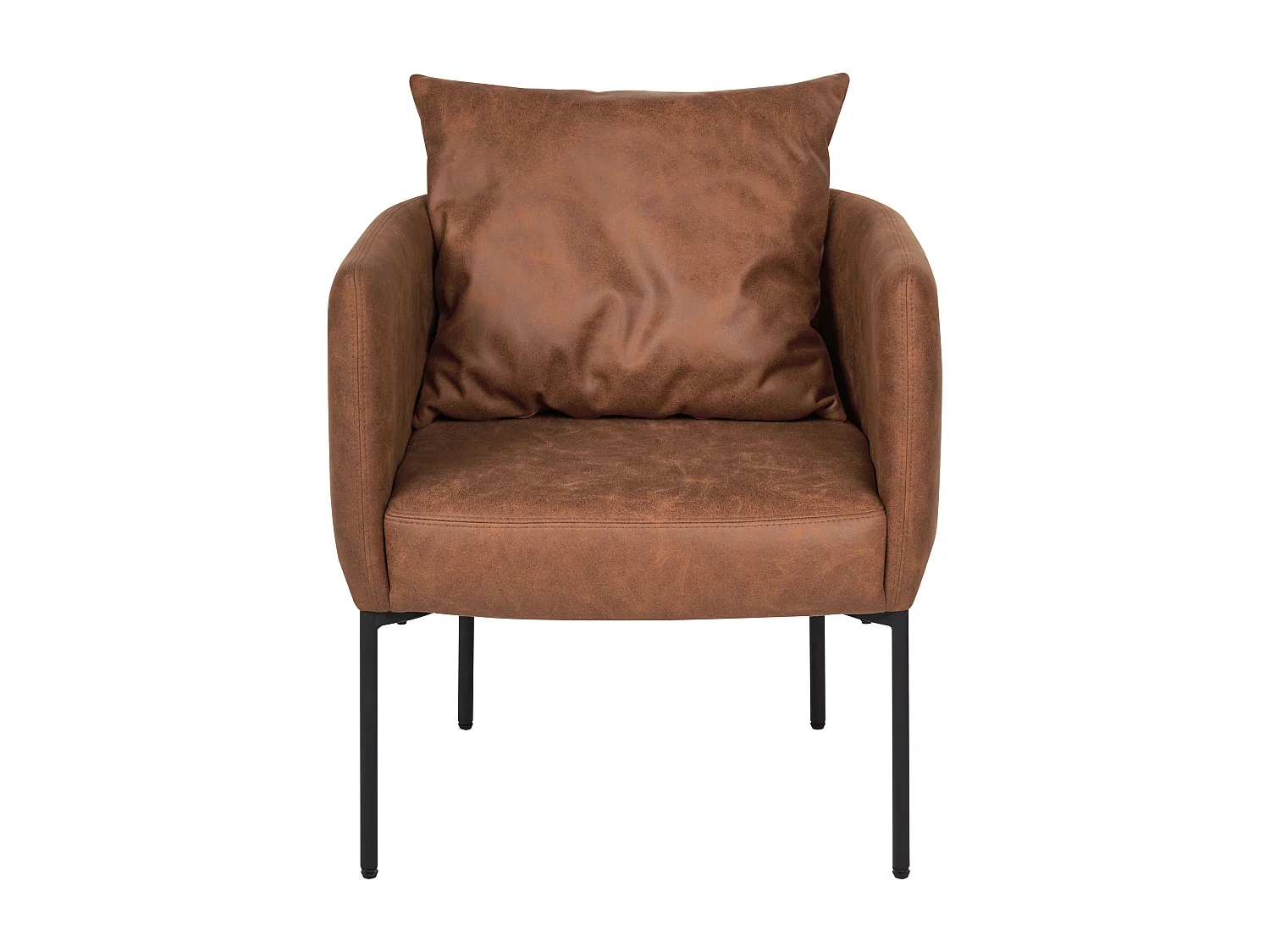 Sillón MALMOS Piel sintética Marrón