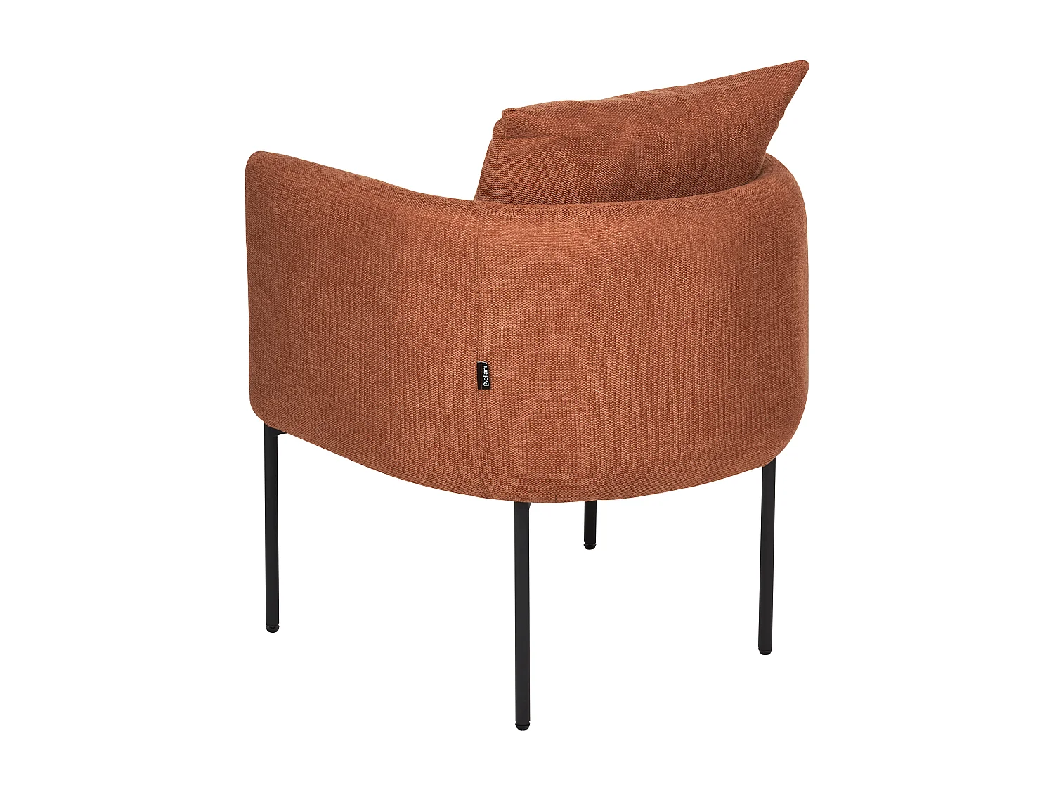 Sillón MALMOS Tela Marrón dorado