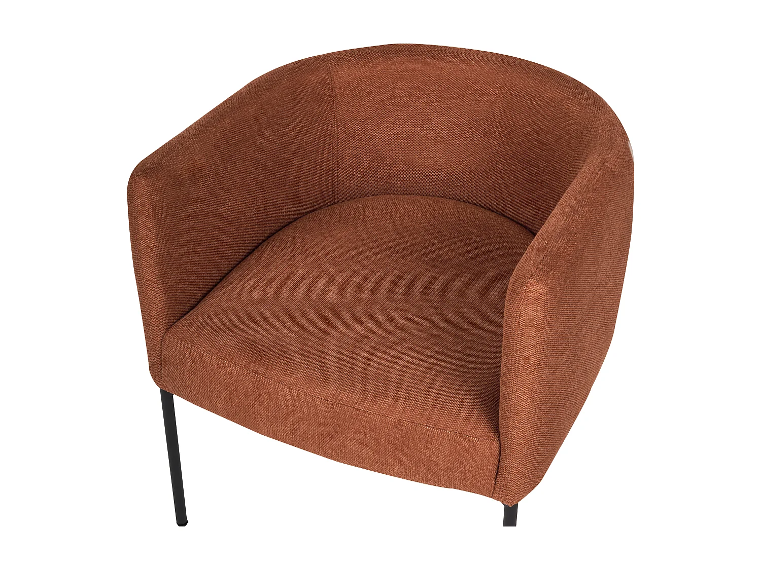 Sillón MALMOS Tela Marrón dorado