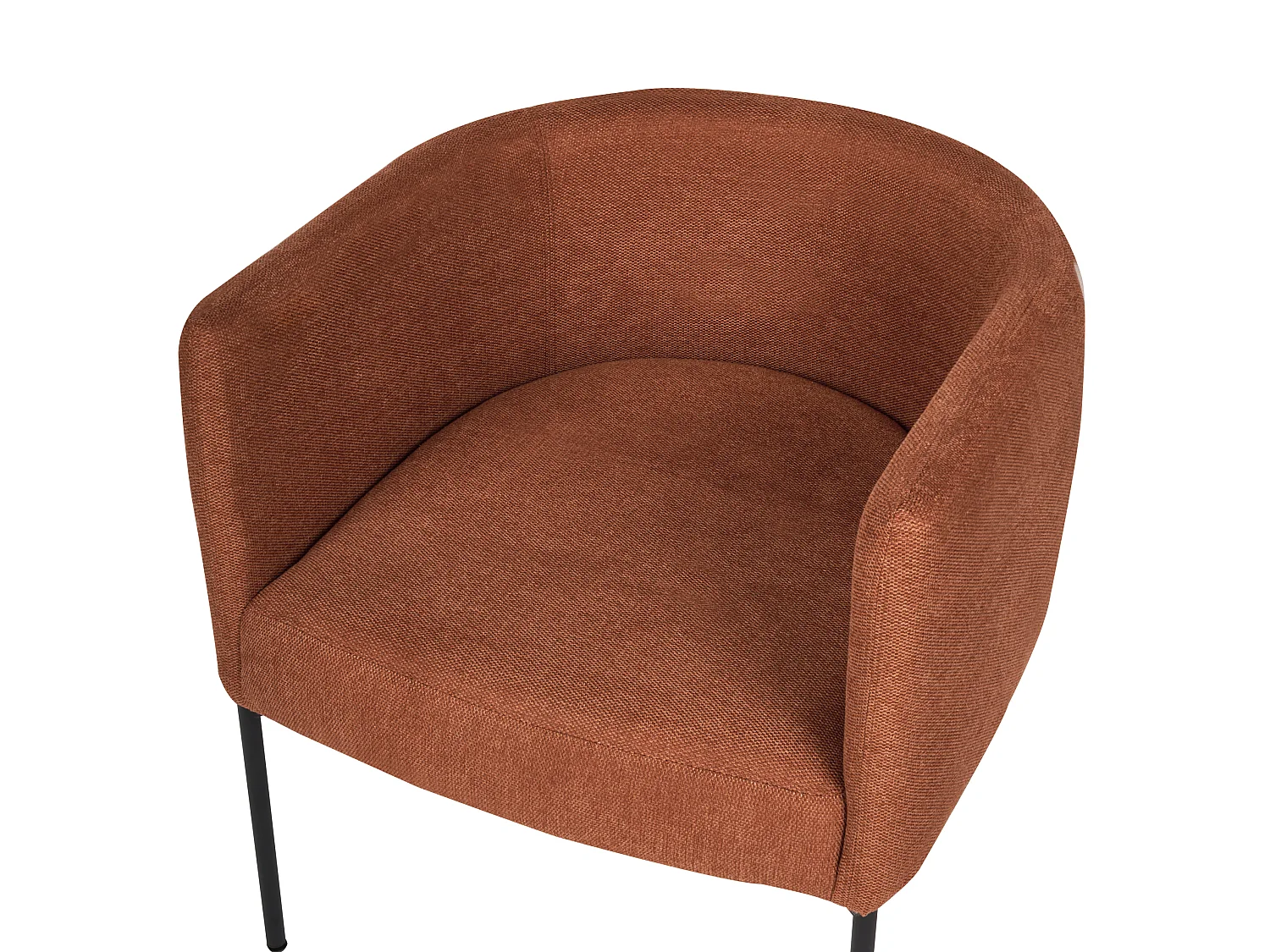 Fauteuil MALMOS Tissu Marron doré