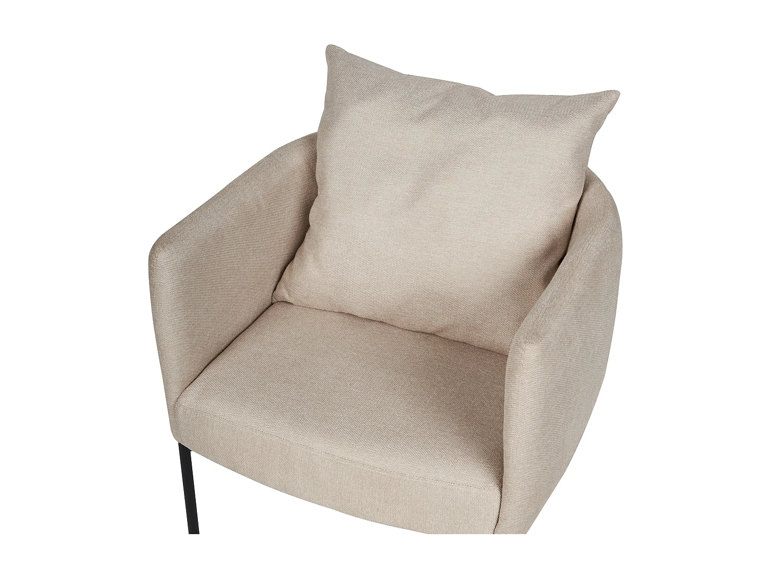Fauteuil MALMOS Tissu Beige clair