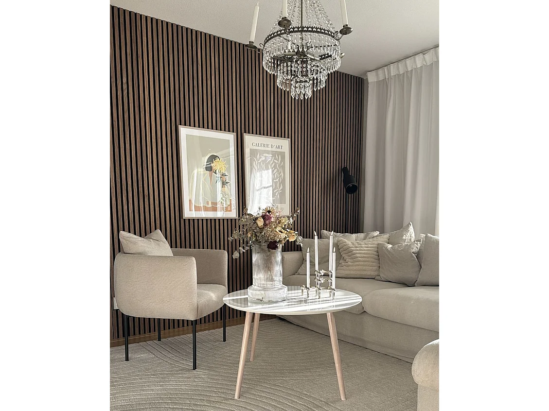 Armchair MALMOS Fabric Light Beige