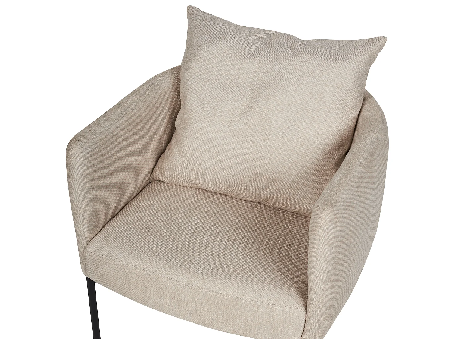 Fauteuil MALMOS Tissu Beige clair