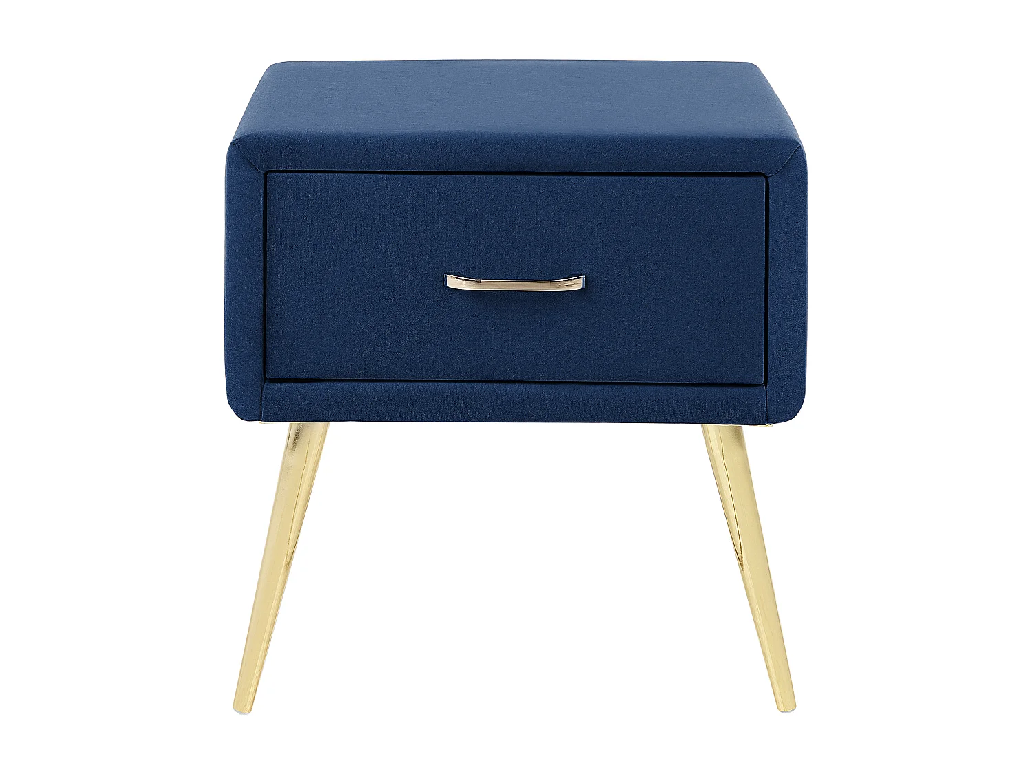 Nachtkastje met 1 lade FLAYAT Fluweel Marineblauw