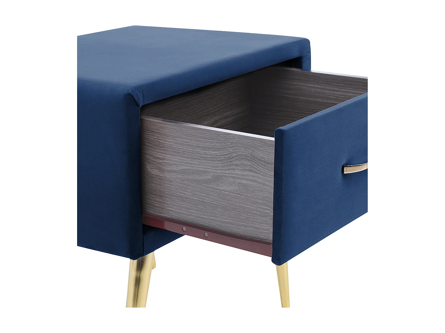 Nachtkastje met 1 lade FLAYAT Fluweel Marineblauw