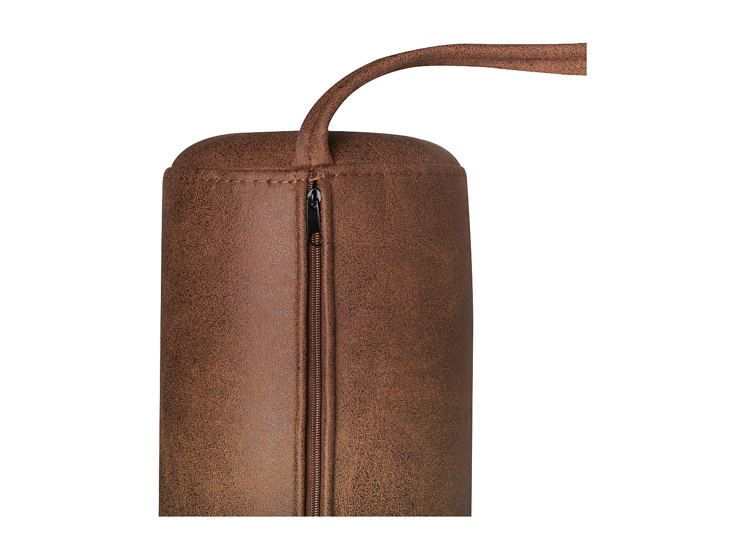 Chaise longue MALMOS Lin synthétique Cuir PU Marron