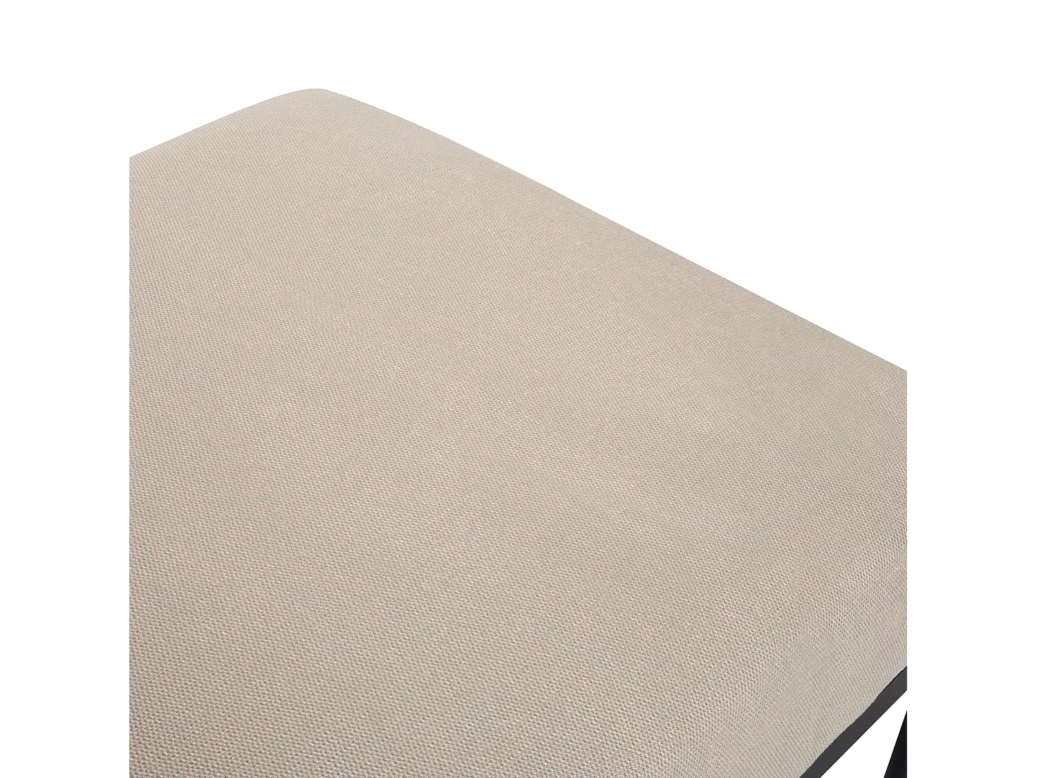 Chaise longue MALMOS Lin synthétique Cuir PU Marron foncé