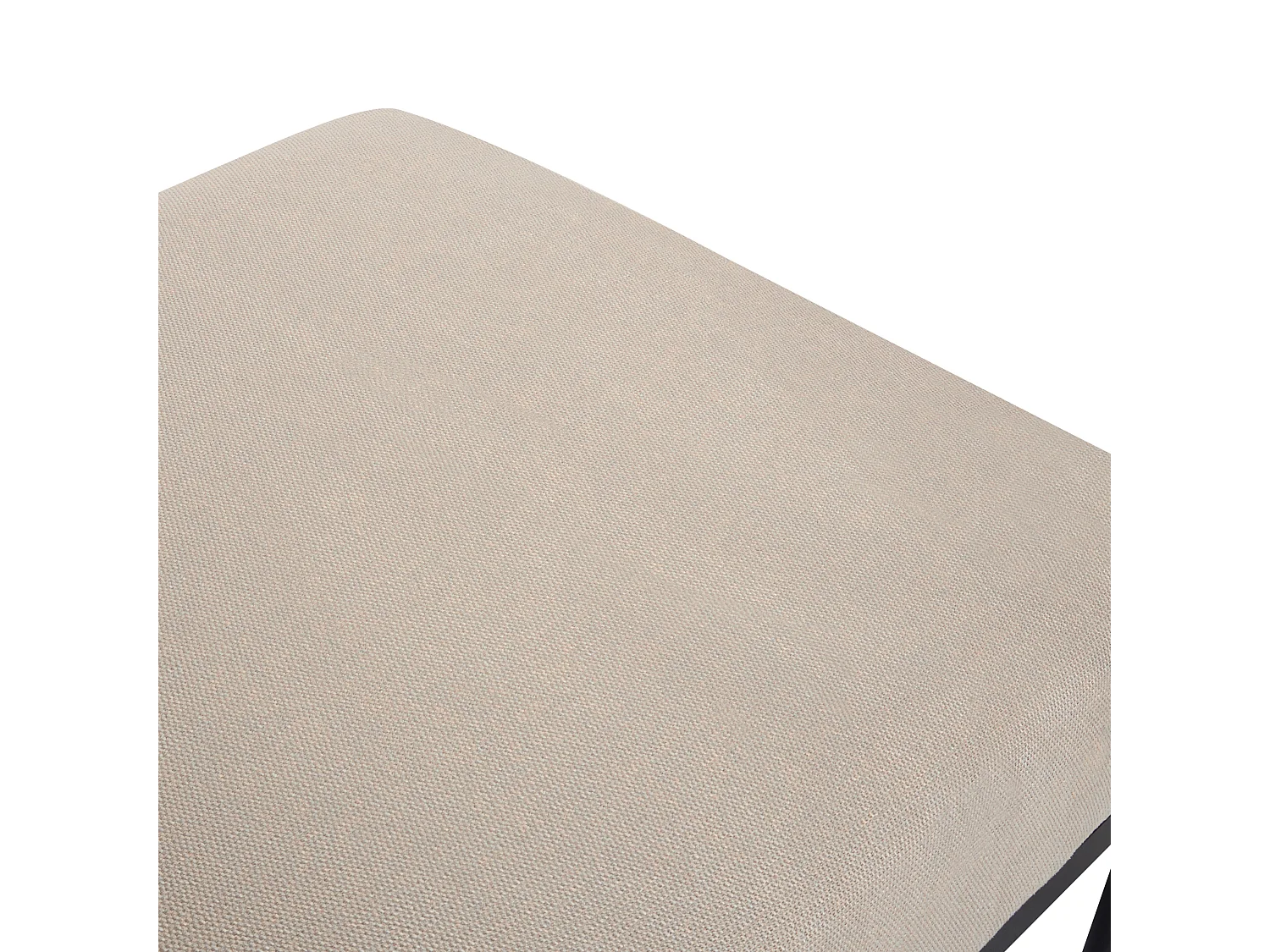 Chaise longue MALMOS Lin synthétique Cuir PU Marron foncé