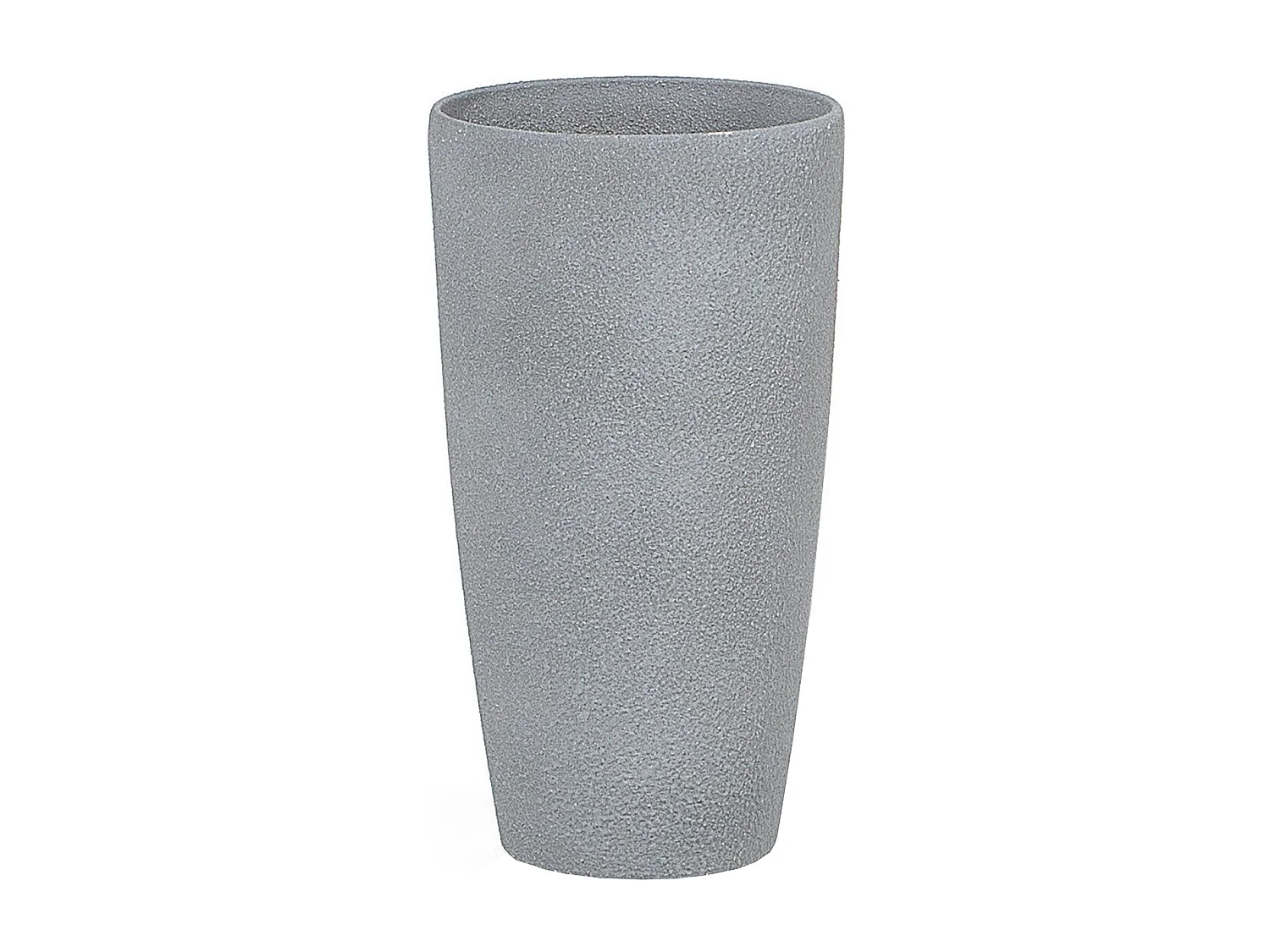 Lot de 2 pots de fleurs ABDERA Pierre 23 cm Gris