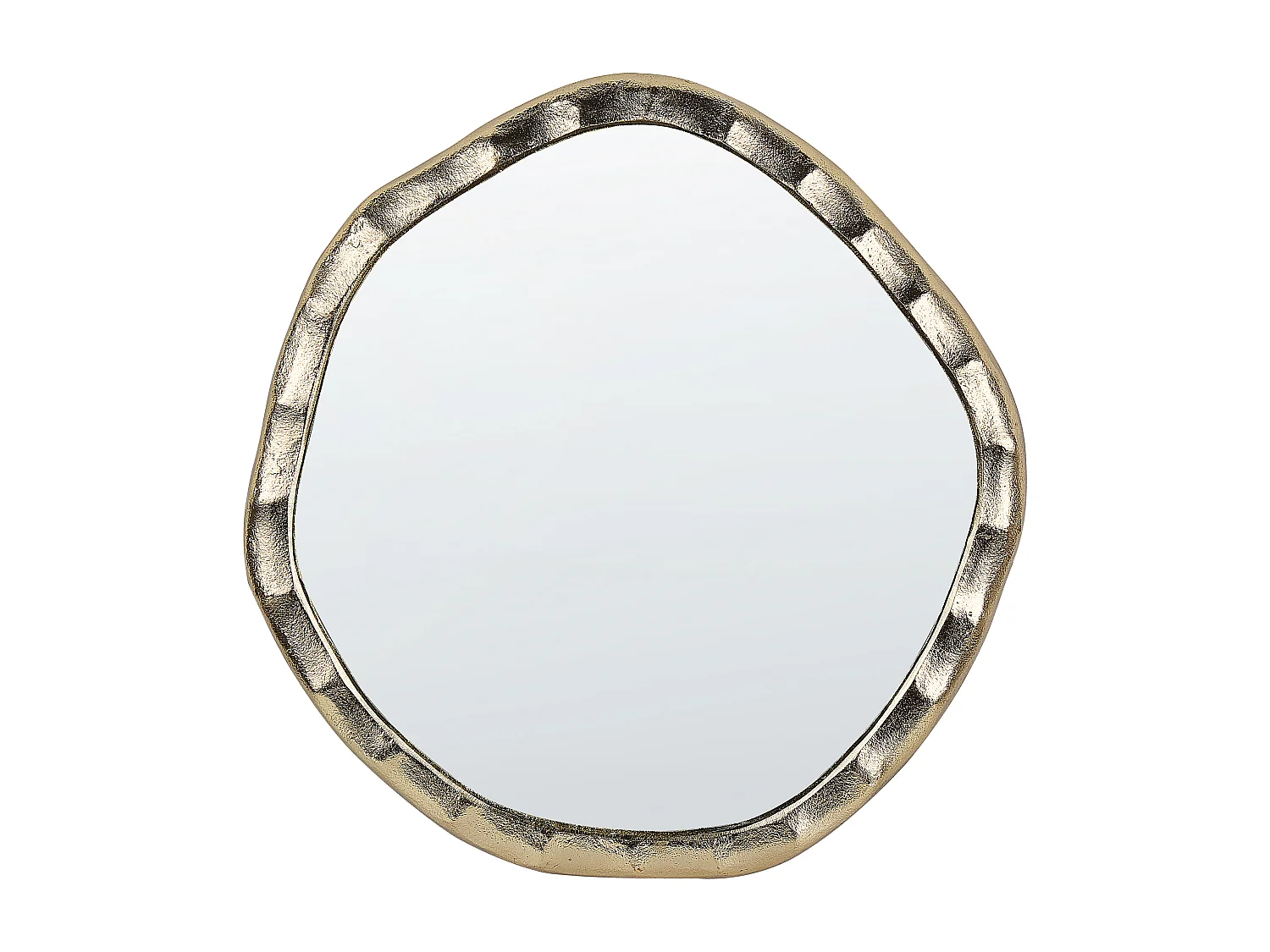 Miroir ANGKE 42 cm 40 cm Métal Doré