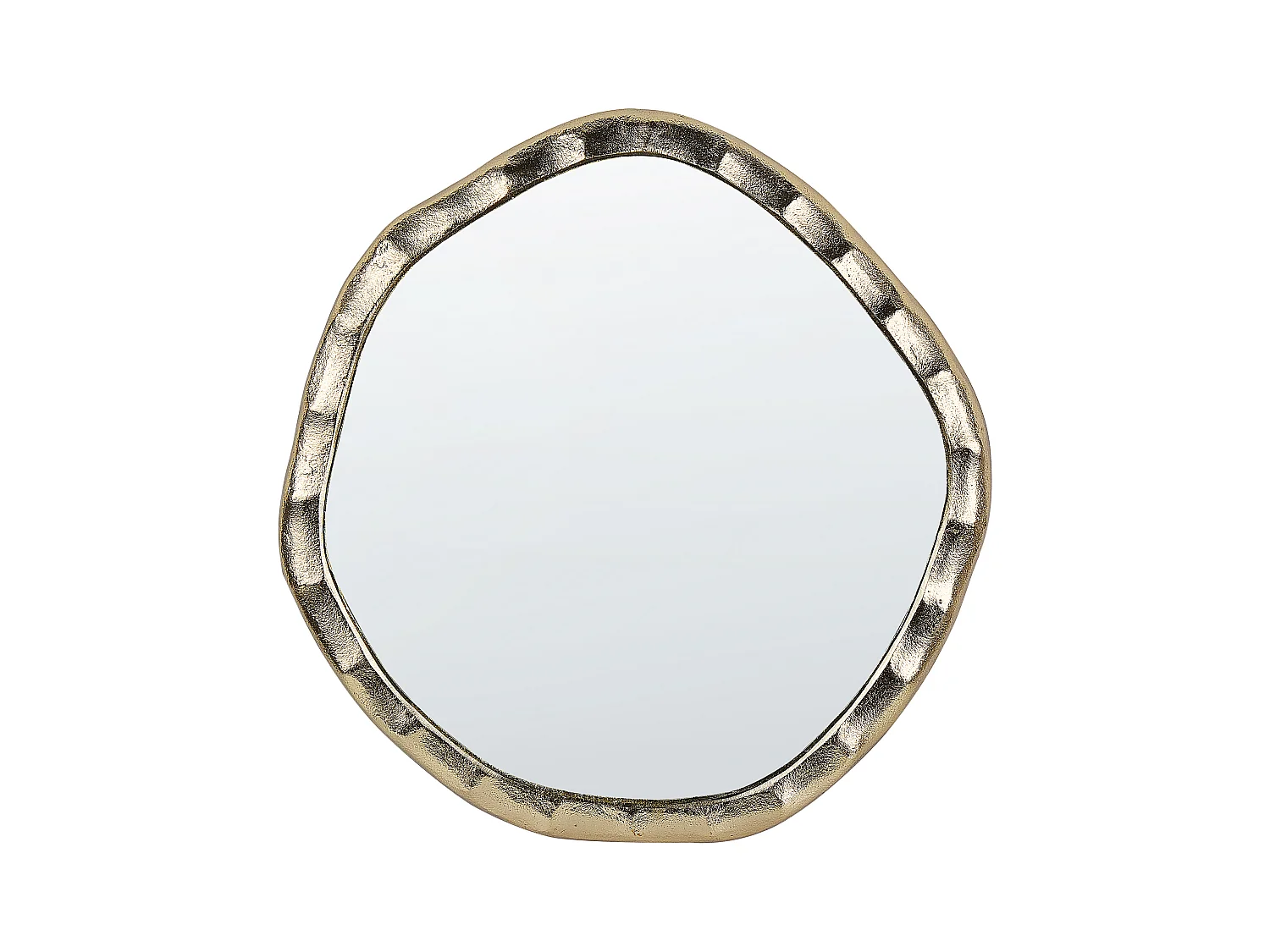 Miroir ANGKE 42 cm 40 cm Métal Doré