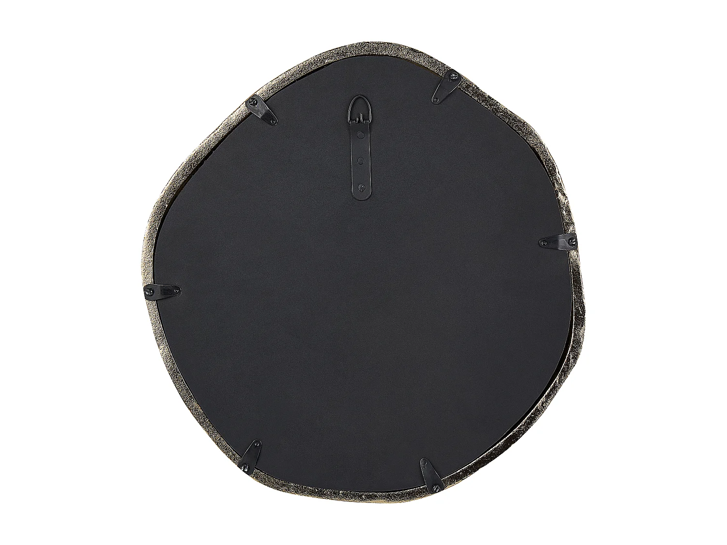 Miroir ANGKE 42 cm 40 cm Métal Doré