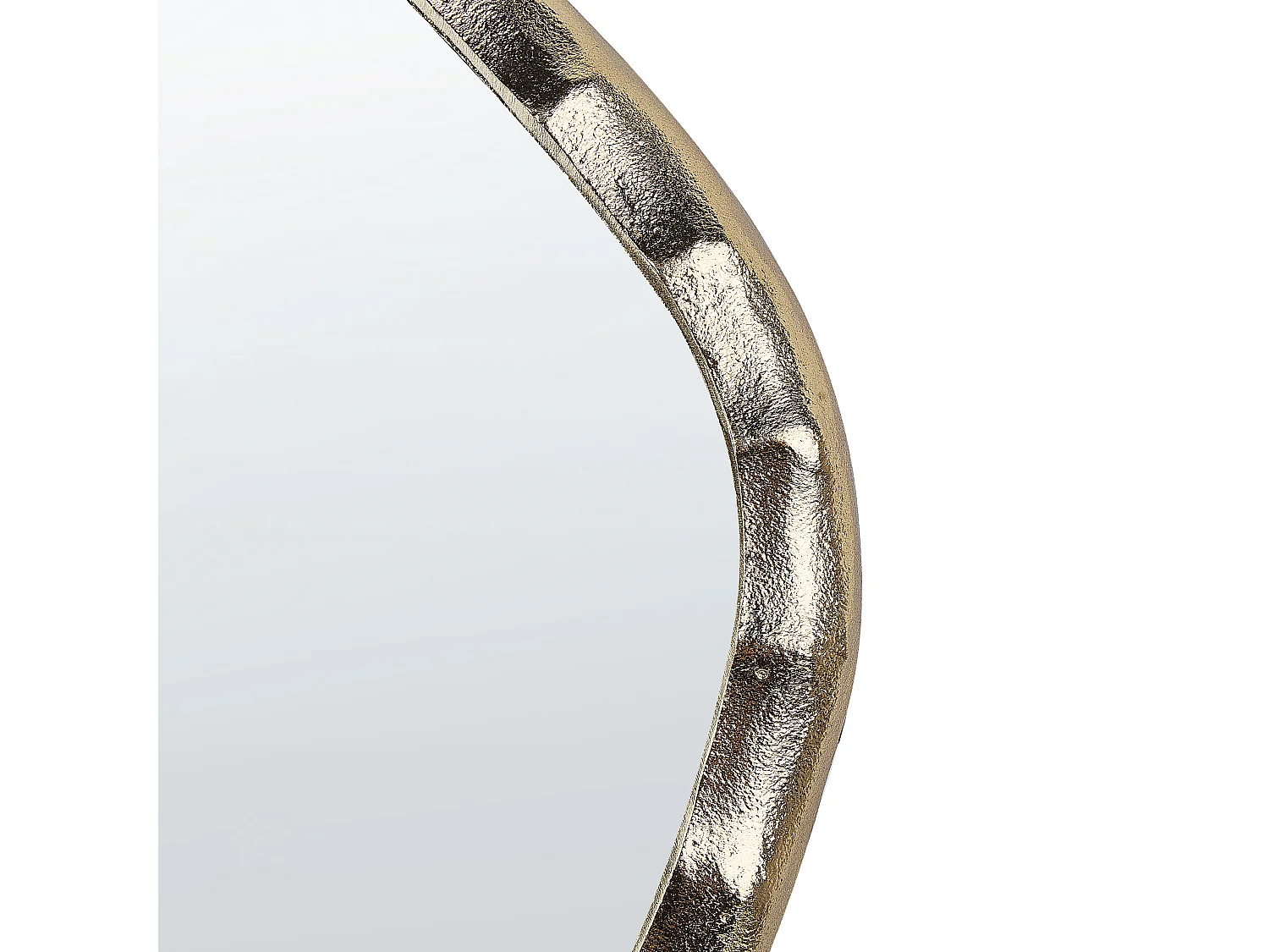 Miroir ANGKE 42 cm 40 cm Métal Doré