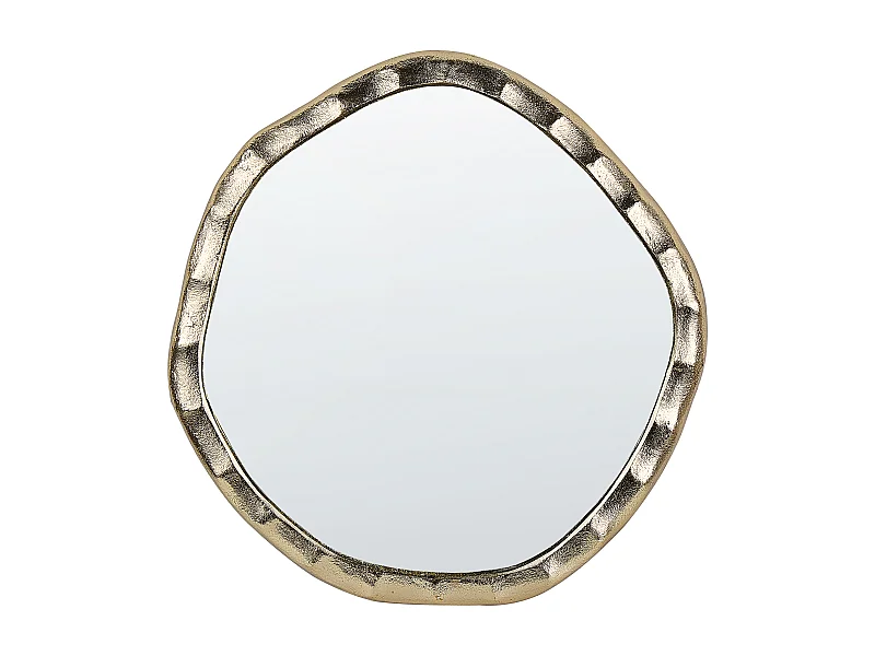 Miroir ANGKE 42 cm 40 cm Métal Doré