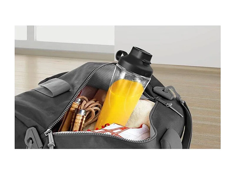 BOSCH Blender VitaPower Revetement metallique - 1200W - 30.000 trs/min - 2 vitesses + turbo - Bol mixeur 2 L - 4 lames amovibles