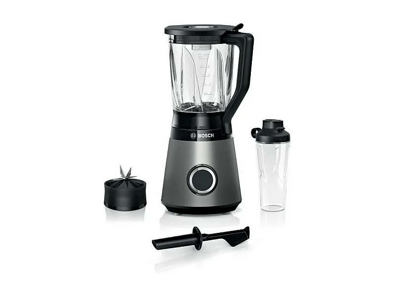BOSCH Blender VitaPower Revetement metallique - 1200W - 30.000 trs/min - 2 vitesses + turbo - Bol mixeur 2 L - 4 lames amovibles