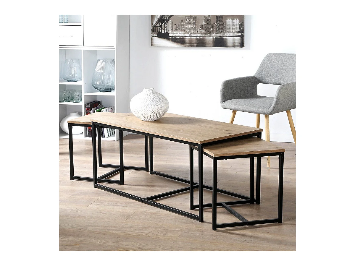 Couchtische zum Ausziehen im 3er Set