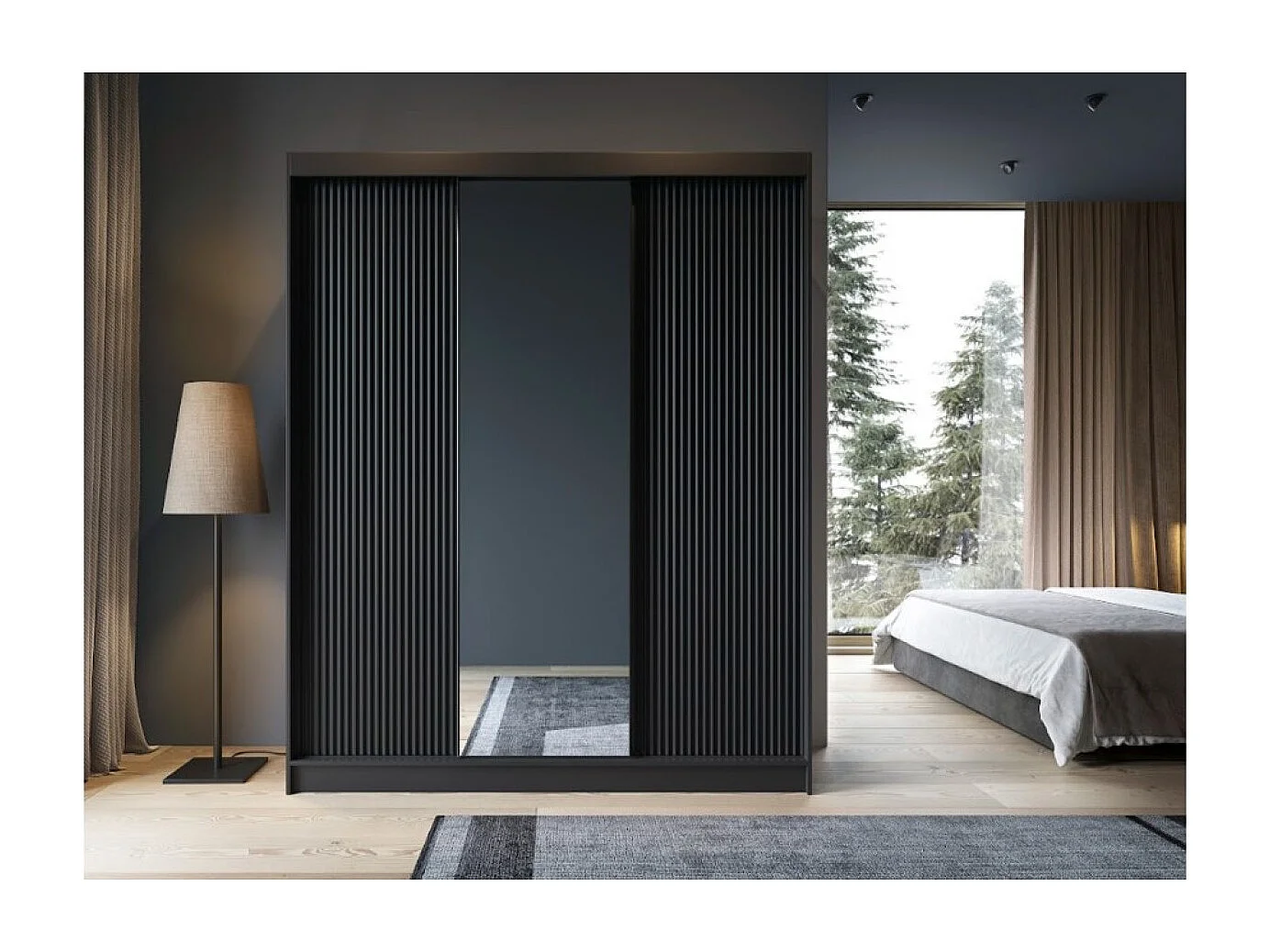 Penderie Nero XL (180cm)/Noir/En stock