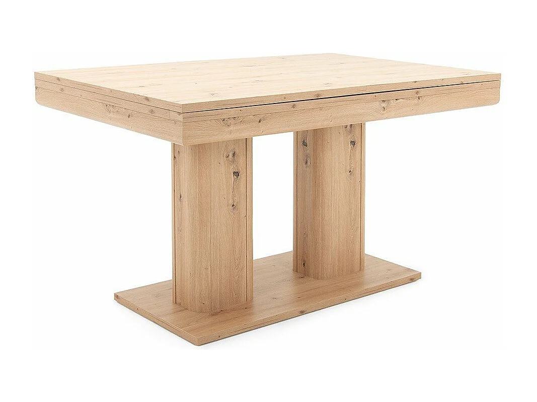Table à manger extensible décor chêne artisan L140-220 cm - HEIDELBERG