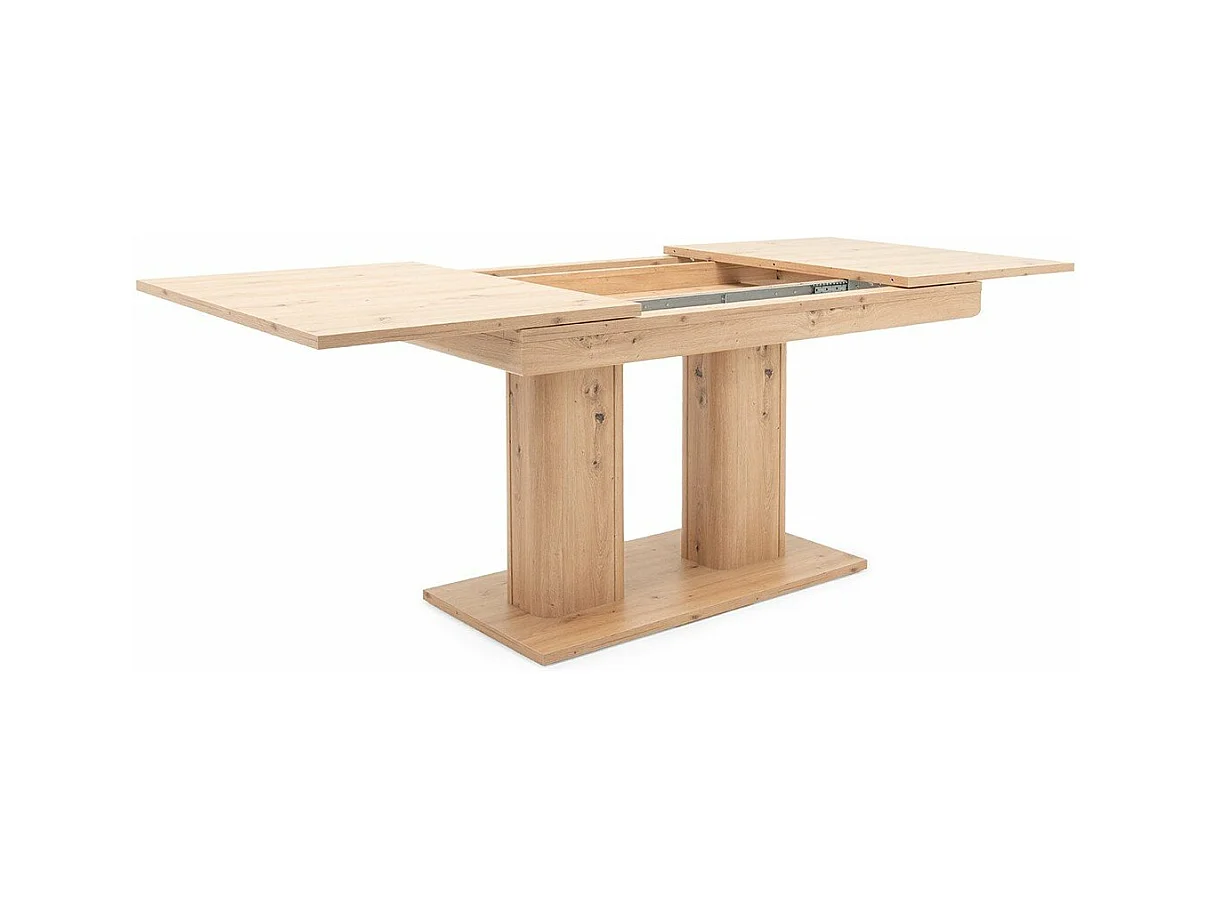 Table à manger extensible décor chêne artisan L140-220 cm - HEIDELBERG