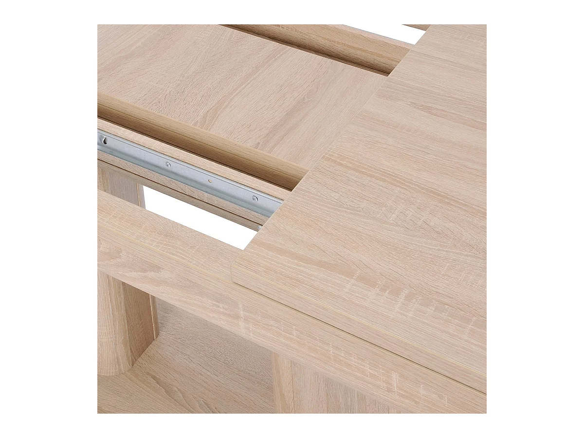 Table à manger extensible décor chêne artisan L140-220 cm - HEIDELBERG