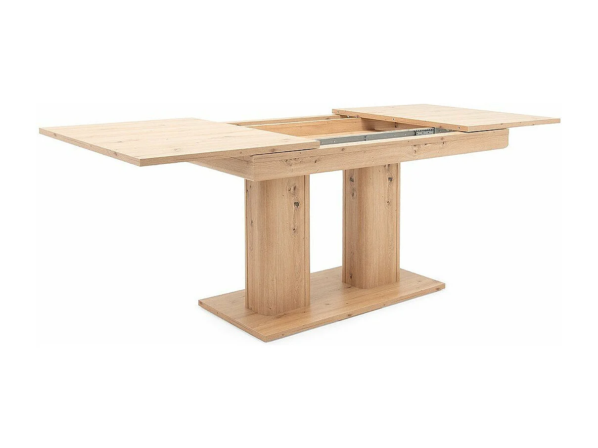 Table à manger extensible décor chêne artisan L140-220 cm - HEIDELBERG