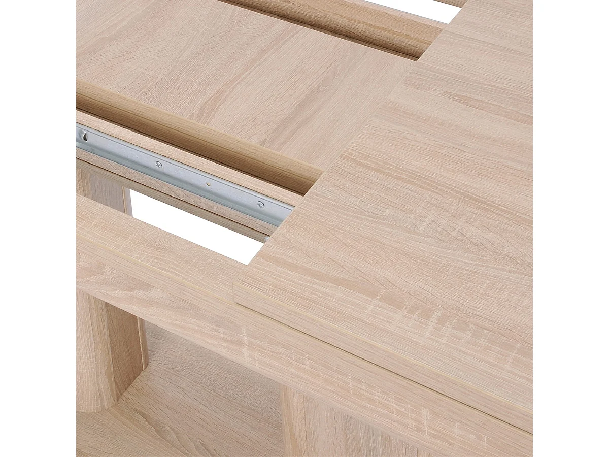 Table à manger extensible décor chêne artisan L140-220 cm - HEIDELBERG