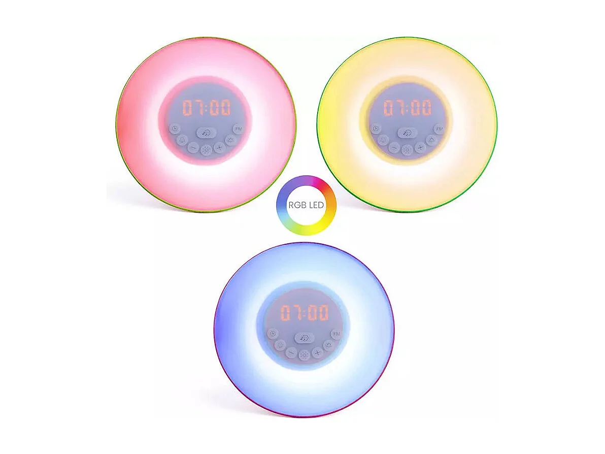 Radio-réveil digital simulateur d'aube