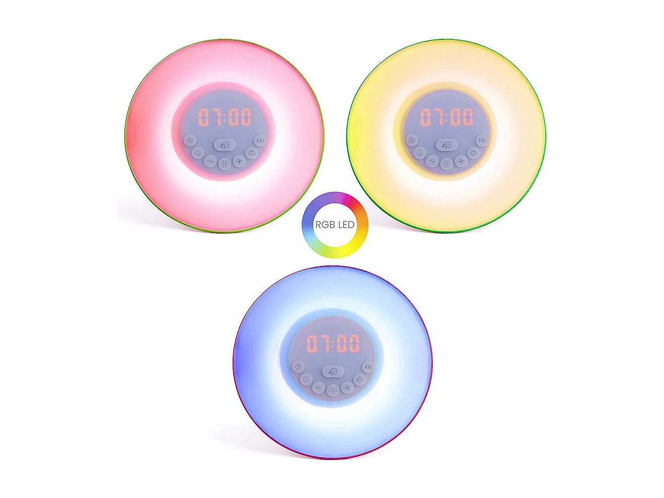 Radio-réveil digital simulateur d'aube