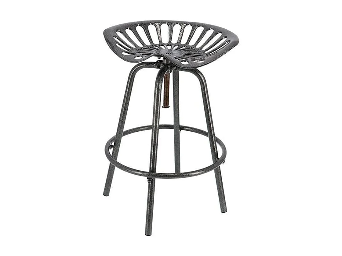 Chaise de bar originale gris Kerty