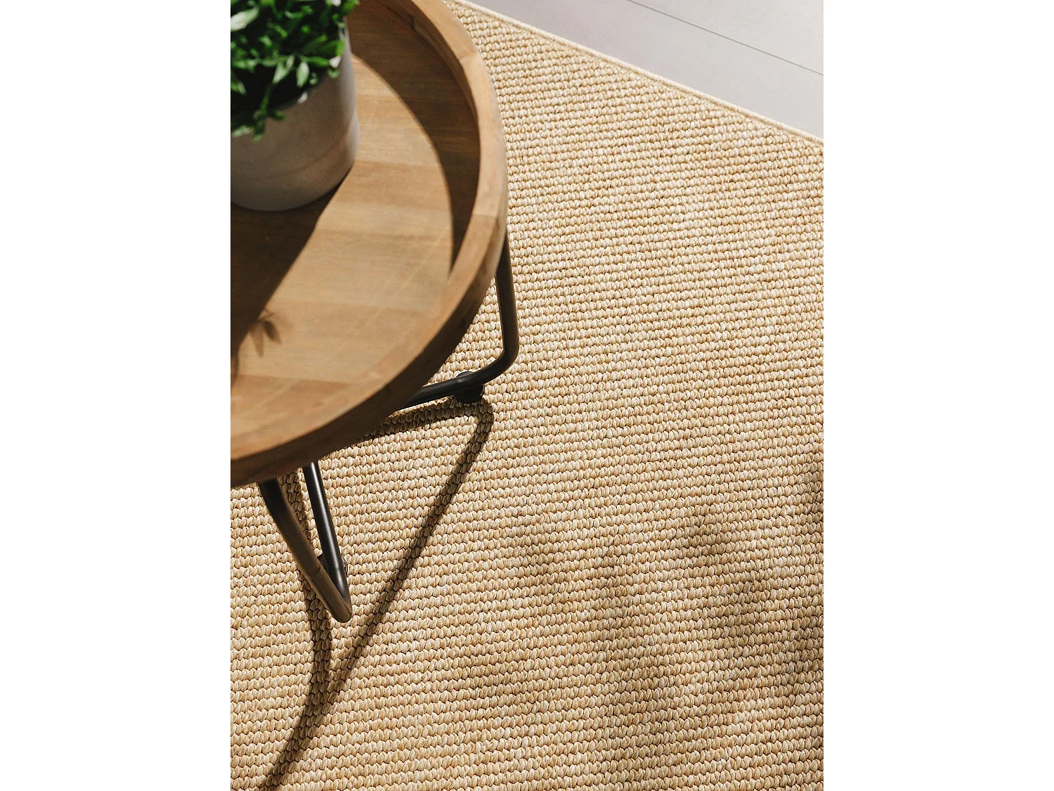 Tapis d'extérieur & intérieur Iowa Beige 300x300 cm