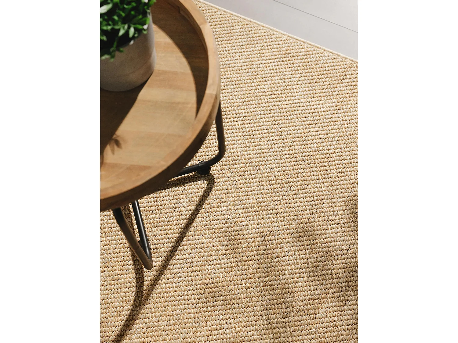 Tapis d'extérieur & intérieur Iowa Beige 195x195 cm