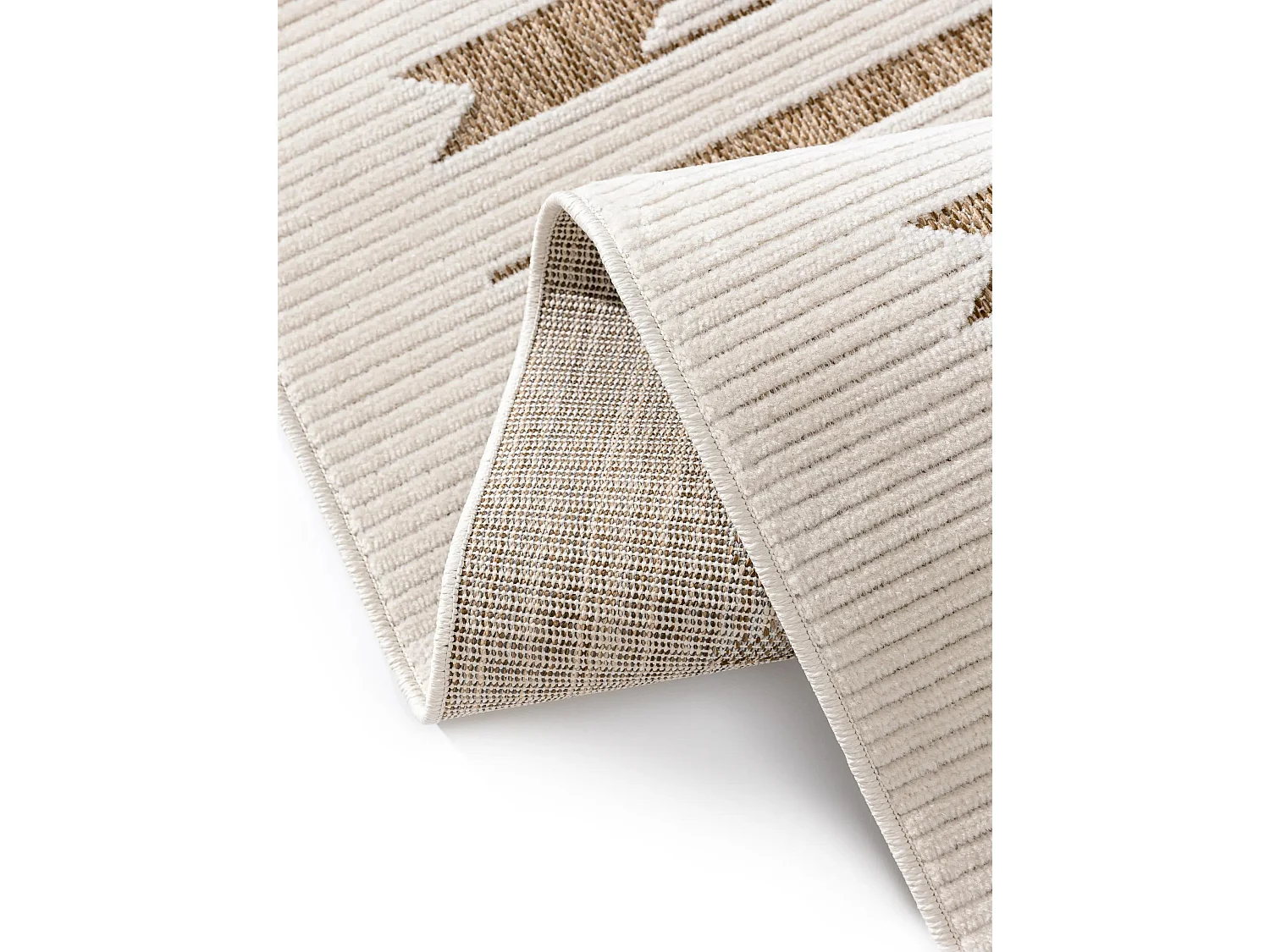 Tapis d'extérieur & intérieur Kaleo Crème/Beige 140x200 cm