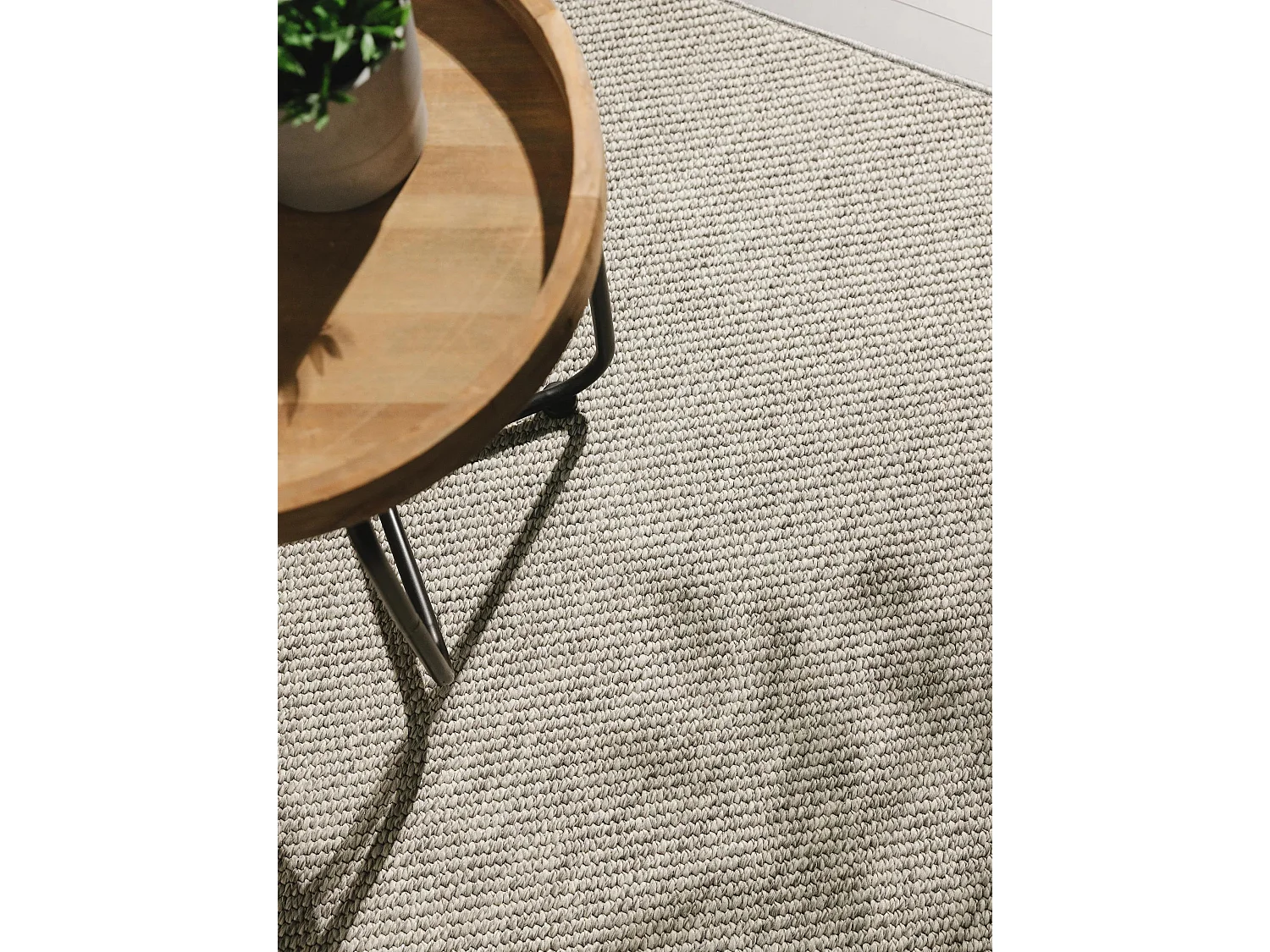 Tapis d'extérieur & intérieur Iowa Gris clair 300x300 cm