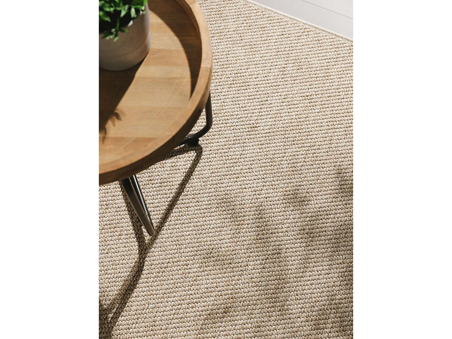 Tapis d'extérieur & intérieur Iowa Taupe 195x195 cm