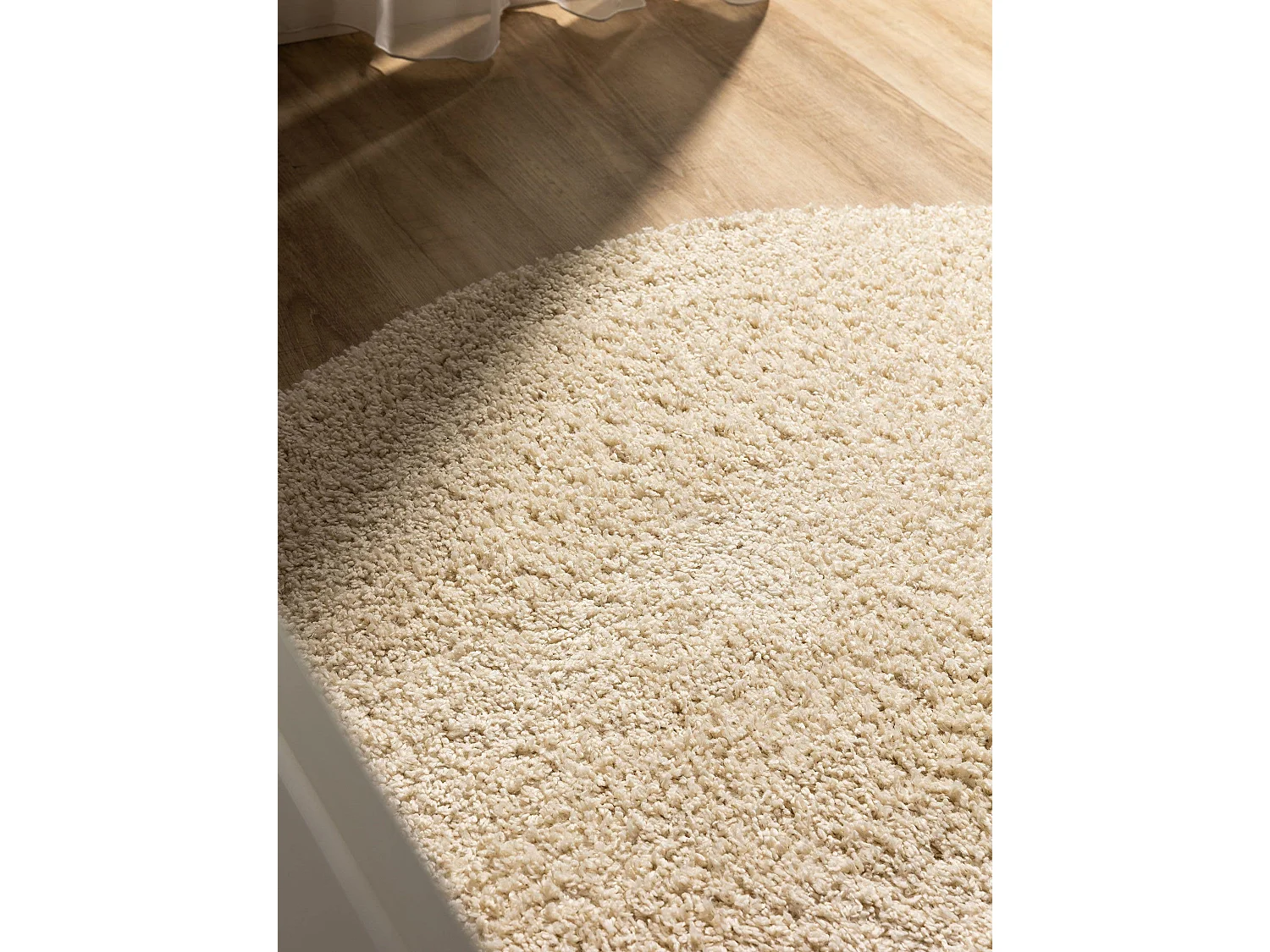 Tapis à poils longs Soho Crème ø 80 cm rond