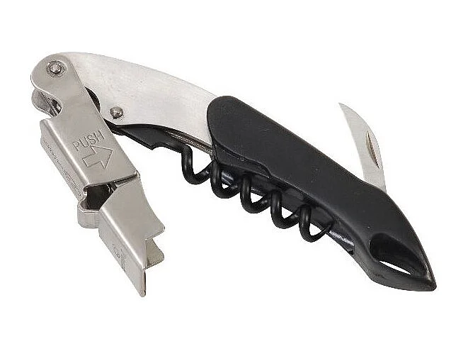 Sacacorchos Premium Negro Ludi Vin - ¡Abre fácilmente todas tus botellas de vino!